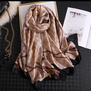 High quality long silk satin scarf 🧣